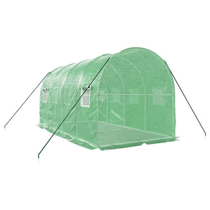vidaXL Greenhouse with Steel Frame Green 8 m² 4x2x2 m