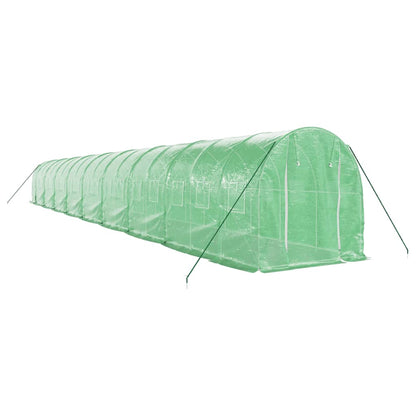vidaXL Greenhouse with Steel Frame Green 36 m² 18x2x2 m