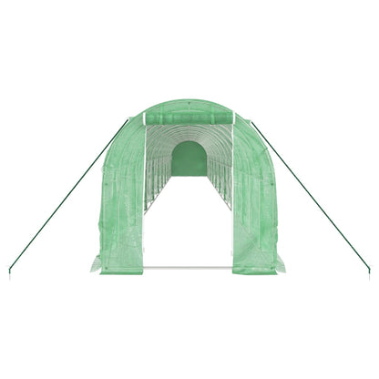 vidaXL Greenhouse with Steel Frame Green 36 m² 18x2x2 m