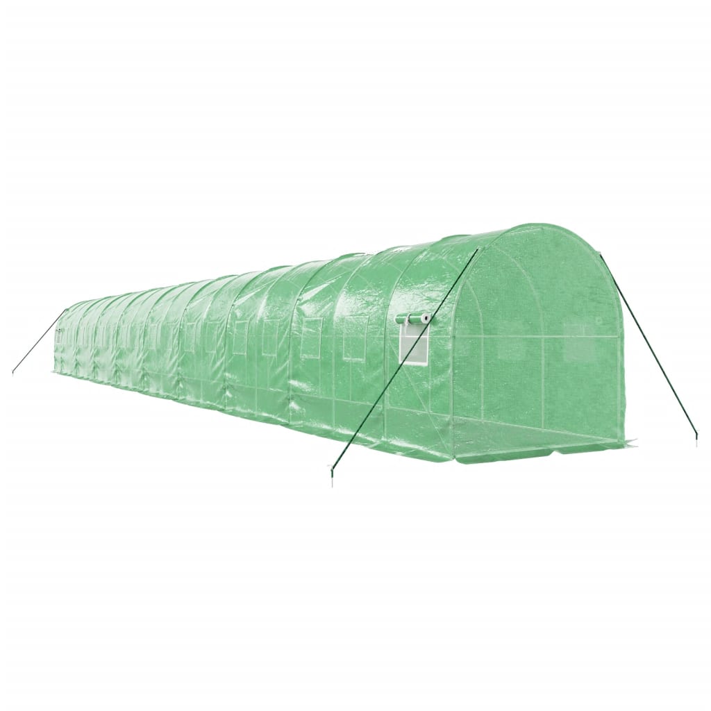 vidaXL Greenhouse with Steel Frame Green 36 m² 18x2x2 m