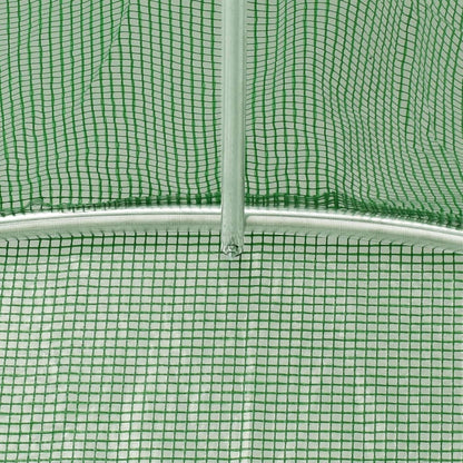 vidaXL Greenhouse with Steel Frame Green 48m² 24x2x2 m