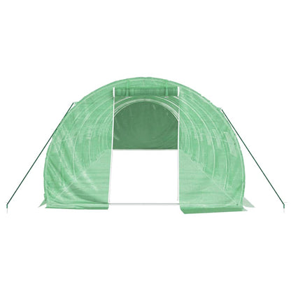 vidaXL Greenhouse with Steel Frame Green 24 m² 8x3x2 m