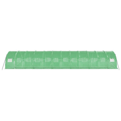 vidaXL Greenhouse with Steel Frame Green 36 m² 12x3x2 m