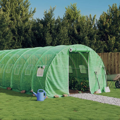 vidaXL Greenhouse with Steel Frame Green 60 m² 20x3x2 m