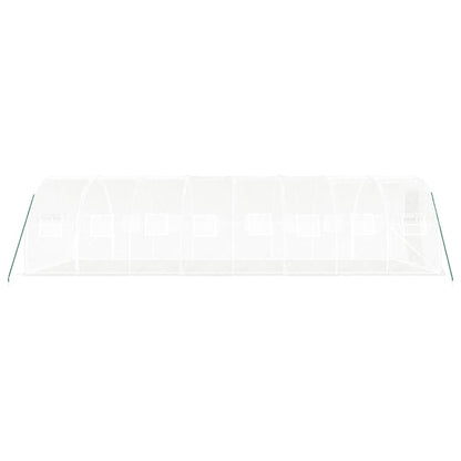 vidaXL Greenhouse with Steel Frame White 24 m² 8x3x2 m