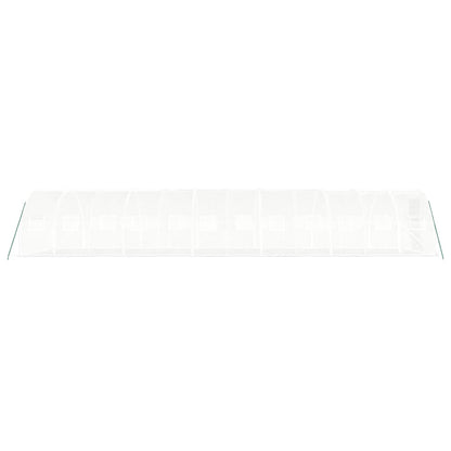vidaXL Greenhouse with Steel Frame White 36 m² 12x3x2 m