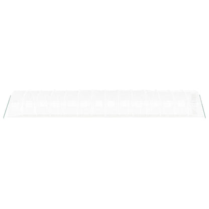vidaXL Greenhouse with Steel Frame White 42 m² 14x3x2 m