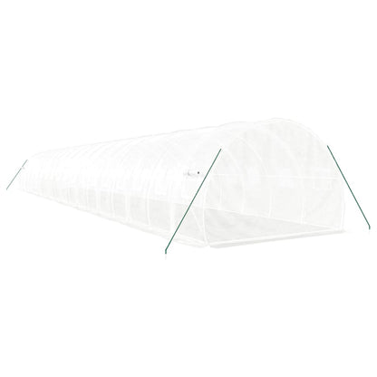 vidaXL Greenhouse with Steel Frame White 54 m² 18x3x2 m