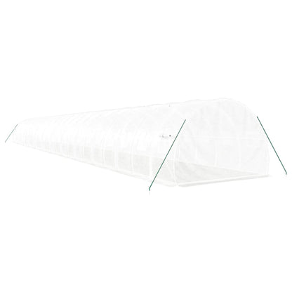 vidaXL Greenhouse with Steel Frame White 72 m² 24x3x2 m