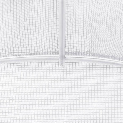 vidaXL Greenhouse with Steel Frame White 72 m² 24x3x2 m