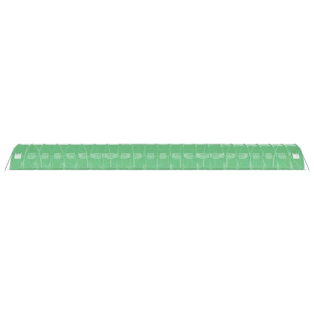 vidaXL Greenhouse with Steel Frame Green 88 m² 22x4x2 m