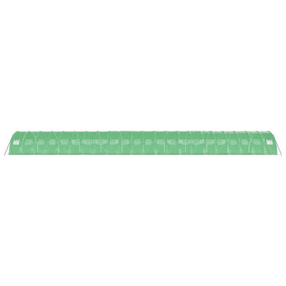 vidaXL Greenhouse with Steel Frame Green 88 m² 22x4x2 m