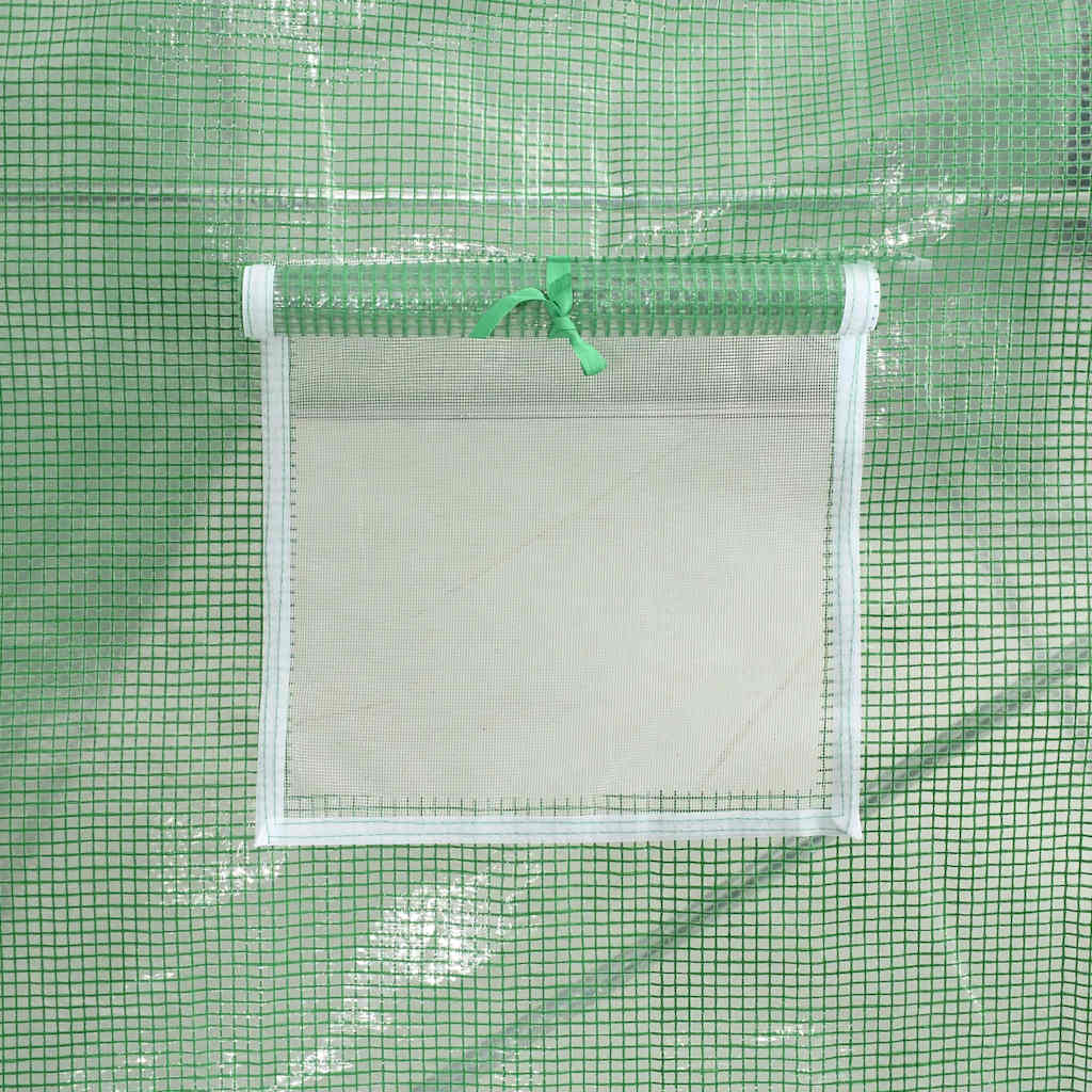 vidaXL Greenhouse with Steel Frame Green 88 m² 22x4x2 m