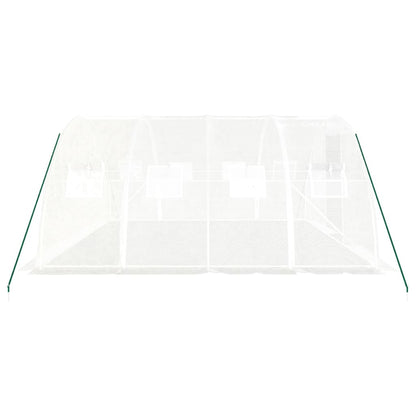 vidaXL Greenhouse with Steel Frame White 16 m² 4x4x2 m