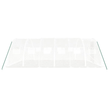 vidaXL Greenhouse with Steel Frame White 24 m² 6x4x2 m