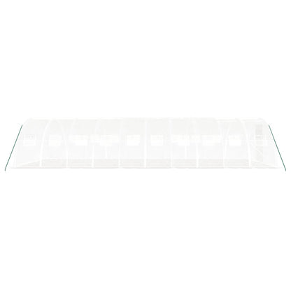 vidaXL Greenhouse with Steel Frame White 40 m² 10x4x2 m