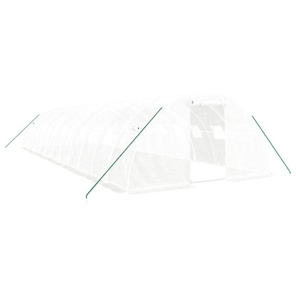 vidaXL Greenhouse with Steel Frame White 48 m² 12x4x2 m