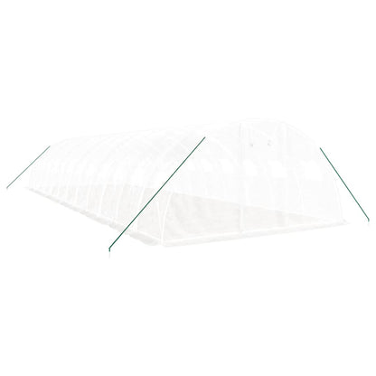 vidaXL Greenhouse with Steel Frame White 48 m² 12x4x2 m