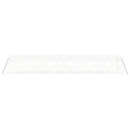 vidaXL Greenhouse with Steel Frame White 48 m² 12x4x2 m