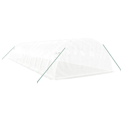 vidaXL Greenhouse with Steel Frame White 48 m² 12x4x2 m
