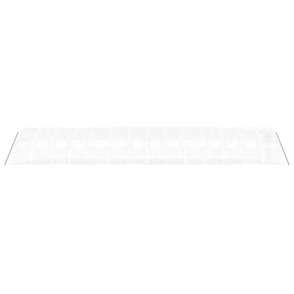 vidaXL Greenhouse with Steel Frame White 56 m² 14x4x2 m