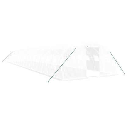 vidaXL Greenhouse with Steel Frame White 72 m² 18x4x2 m