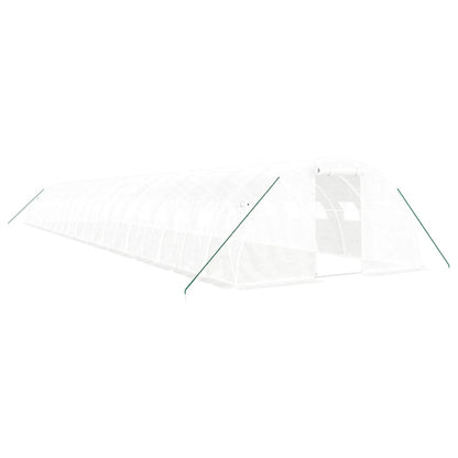 vidaXL Greenhouse with Steel Frame White 80 m² 20x4x2 m