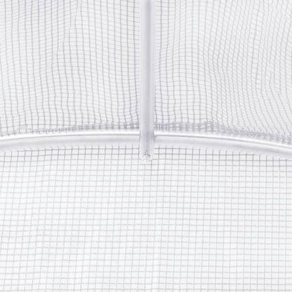 vidaXL Greenhouse with Steel Frame White 80 m² 20x4x2 m