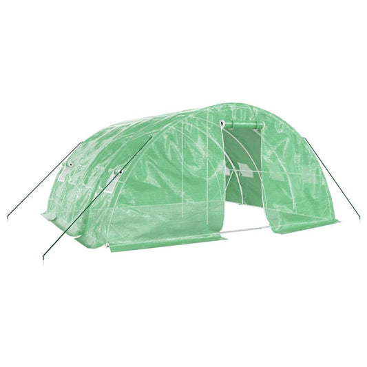 vidaXL Greenhouse with Steel Frame Green 20 m² 5x4x2,3 m