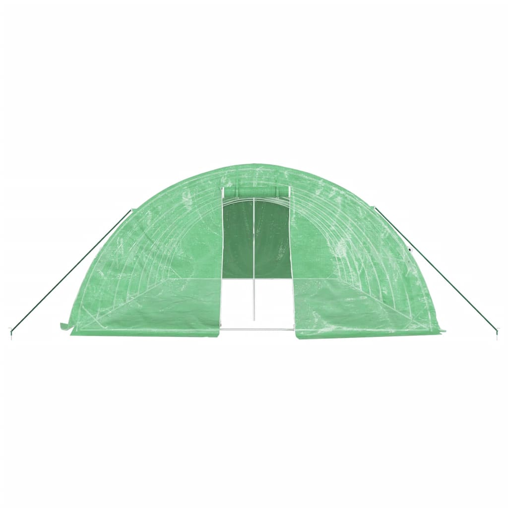 vidaXL Greenhouse with Steel Frame Green 40 m² 8x5x2.3 m