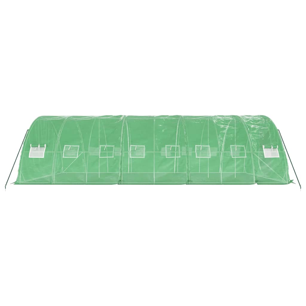 vidaXL Greenhouse with Steel Frame Green 40 m² 8x5x2.3 m