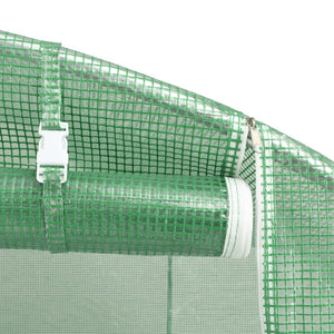 vidaXL Greenhouse with Steel Frame Green 40 m² 8x5x2.3 m