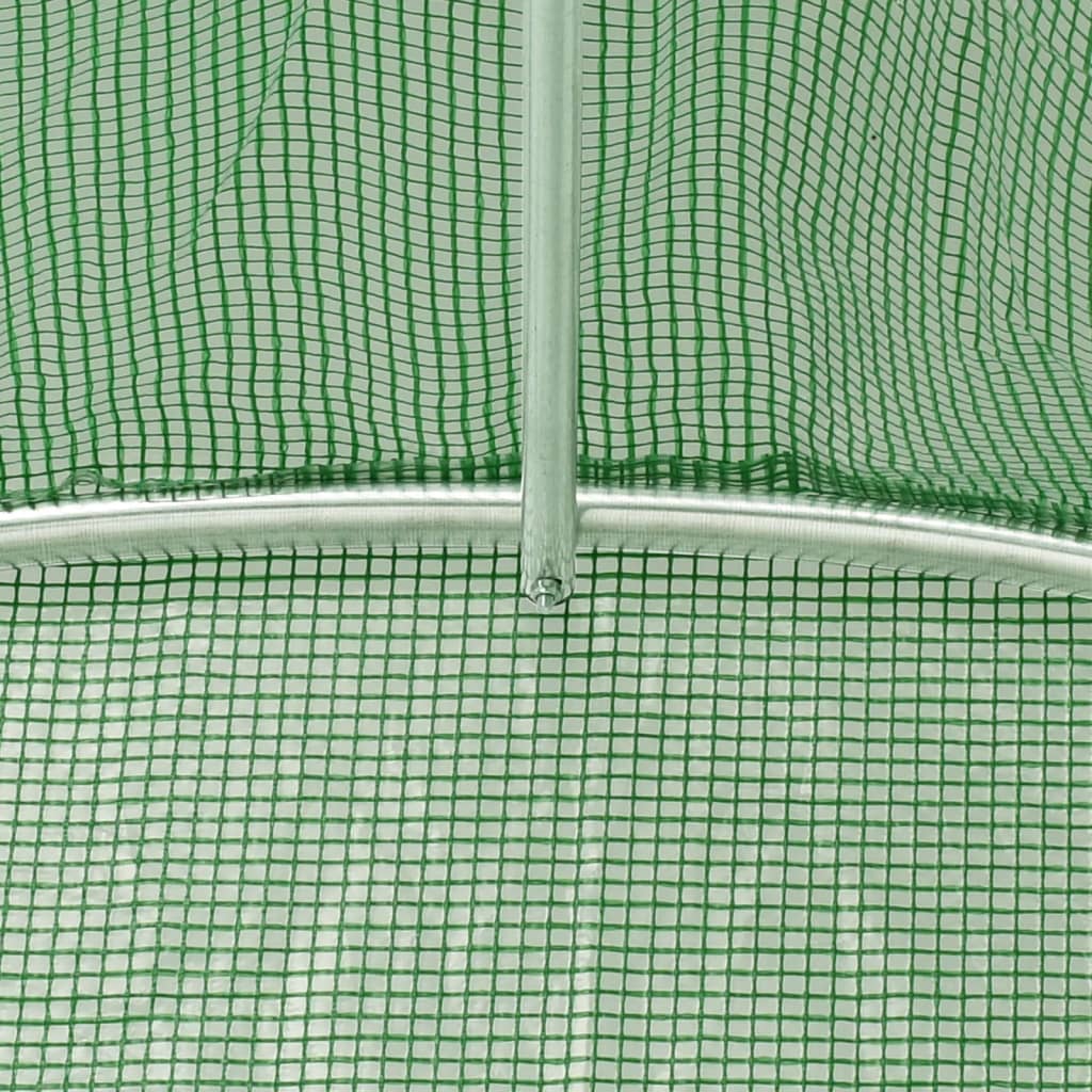 vidaXL Greenhouse with Steel Frame Green 40 m² 8x5x2.3 m