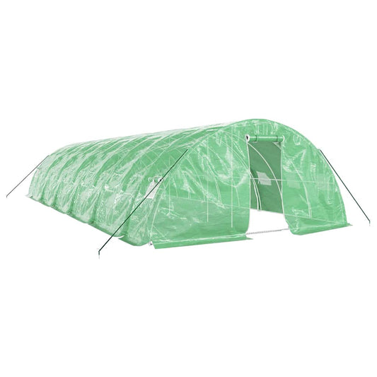 vidaXL Greenhouse with Steel Frame Green 60 m² 12x5x2,3 m