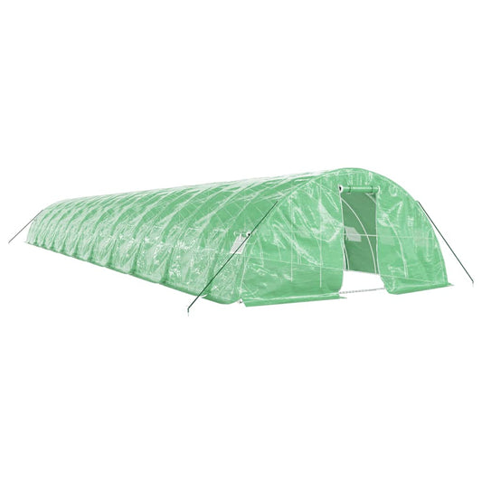 vidaXL Greenhouse with Steel Frame Green 110 m² 22x5x2,3 m