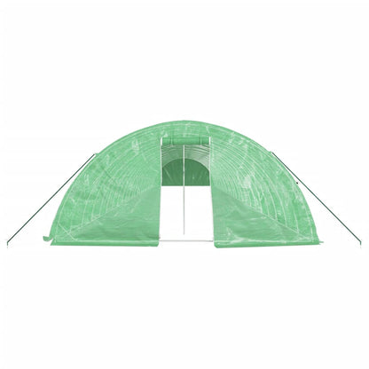 vidaXL Greenhouse with Steel Frame Green 120 m² 24x5x2.3 m