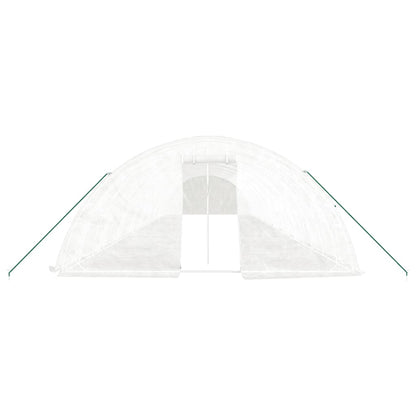vidaXL Greenhouse with Steel Frame White 90 m² 18x5x2.3 m