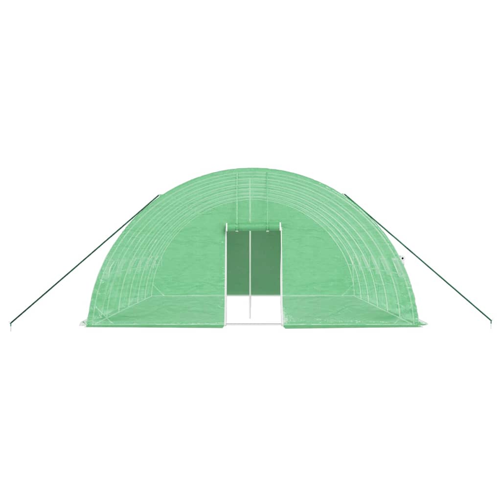vidaXL Greenhouse with Steel Frame Green 36 m² 6x6x2.85 m
