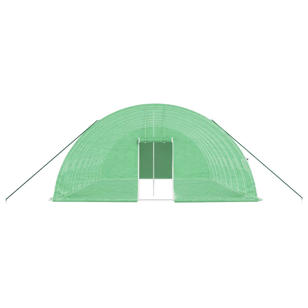 vidaXL Greenhouse with Steel Frame Green 48 m² 8x6x2.85 m