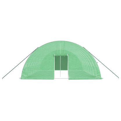 vidaXL Greenhouse with Steel Frame Green 48 m² 8x6x2.85 m