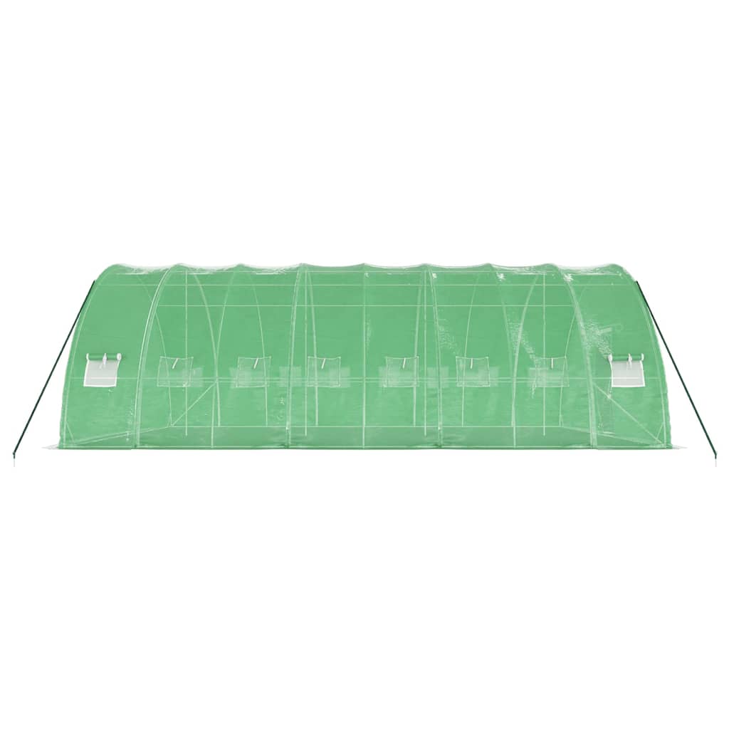 vidaXL Greenhouse with Steel Frame Green 48 m² 8x6x2.85 m
