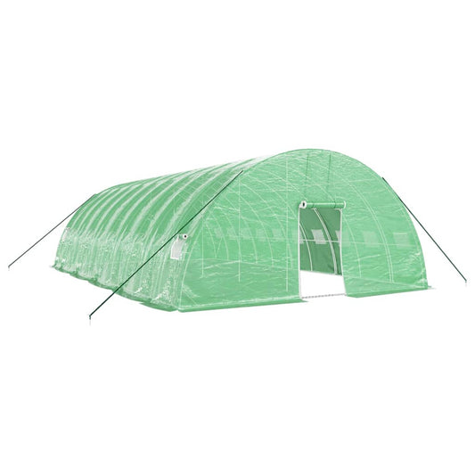 vidaXL Greenhouse with Steel Frame Green 60 m² 10x6x2,85 m