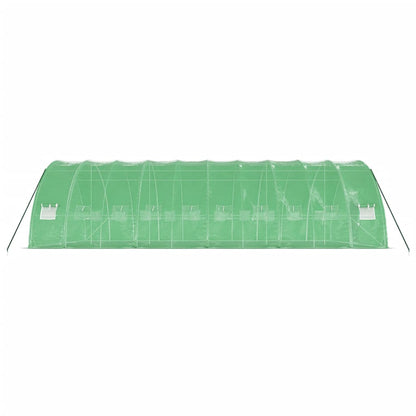 vidaXL Greenhouse with Steel Frame Green 60 m² 10x6x2.85 m