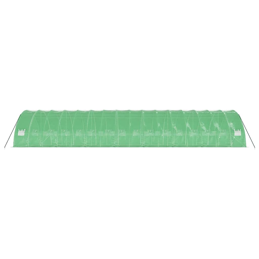 vidaXL Greenhouse with Steel Frame Green 96 m² 16x6x2.85 m
