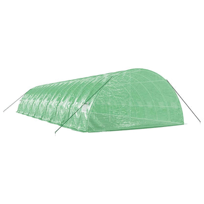 vidaXL Greenhouse with Steel Frame Green 96 m² 16x6x2.85 m