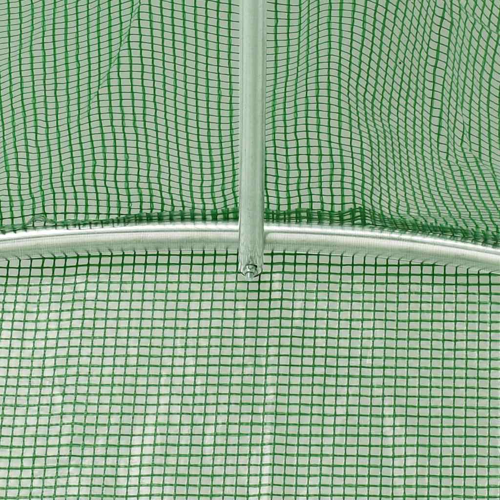vidaXL Greenhouse with Steel Frame Green 96 m² 16x6x2.85 m