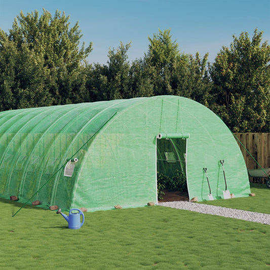 vidaXL Greenhouse with Steel Frame Green 132 m² 22x6x2,85 m