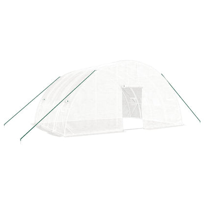 vidaXL Greenhouse with Steel Frame White 24 m² 6x4x2,85 m