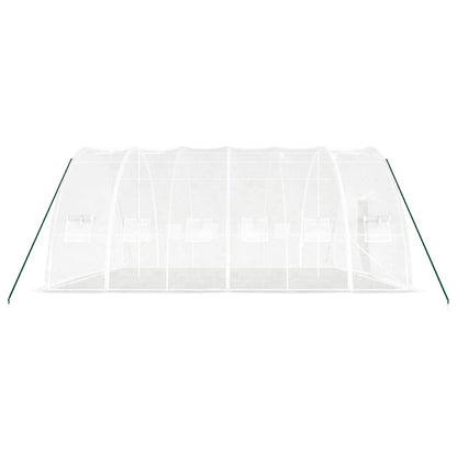 vidaXL Greenhouse with Steel Frame White 36 m² 6x6x2.85 m