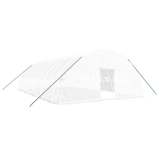 vidaXL Greenhouse with Steel Frame White 60 m² 10x6x2,85 m